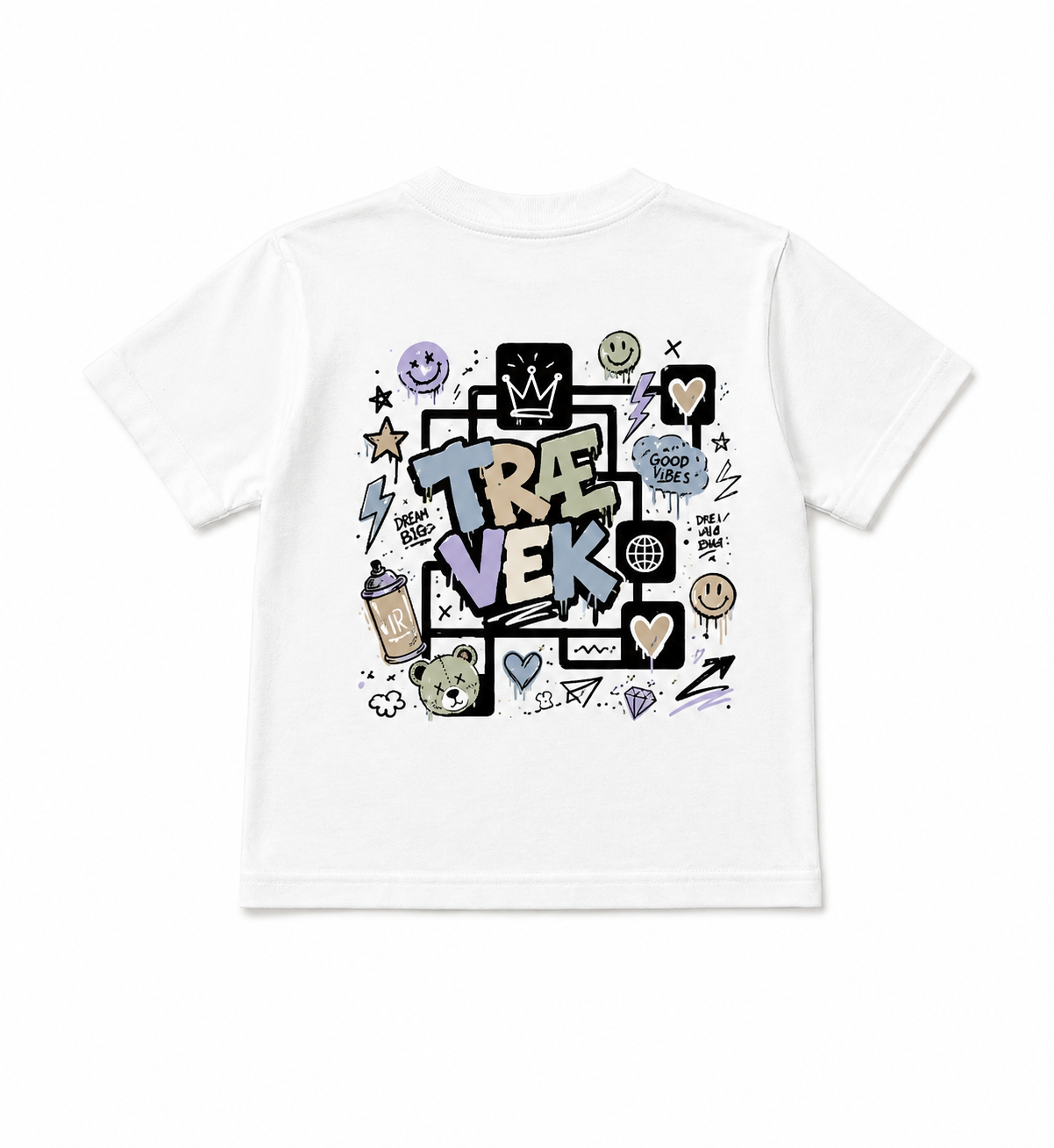 Kids Neutral Graffiti Tee